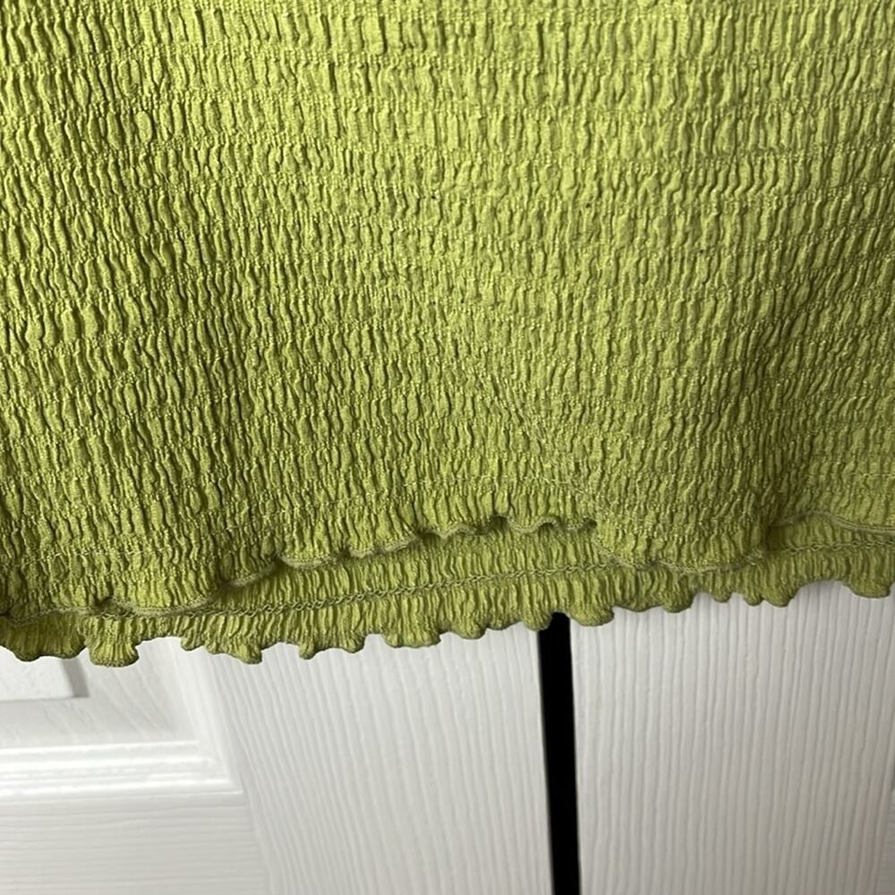 Levi’s Off Shoulder Crop Top Green Large - Picture 7 of 8